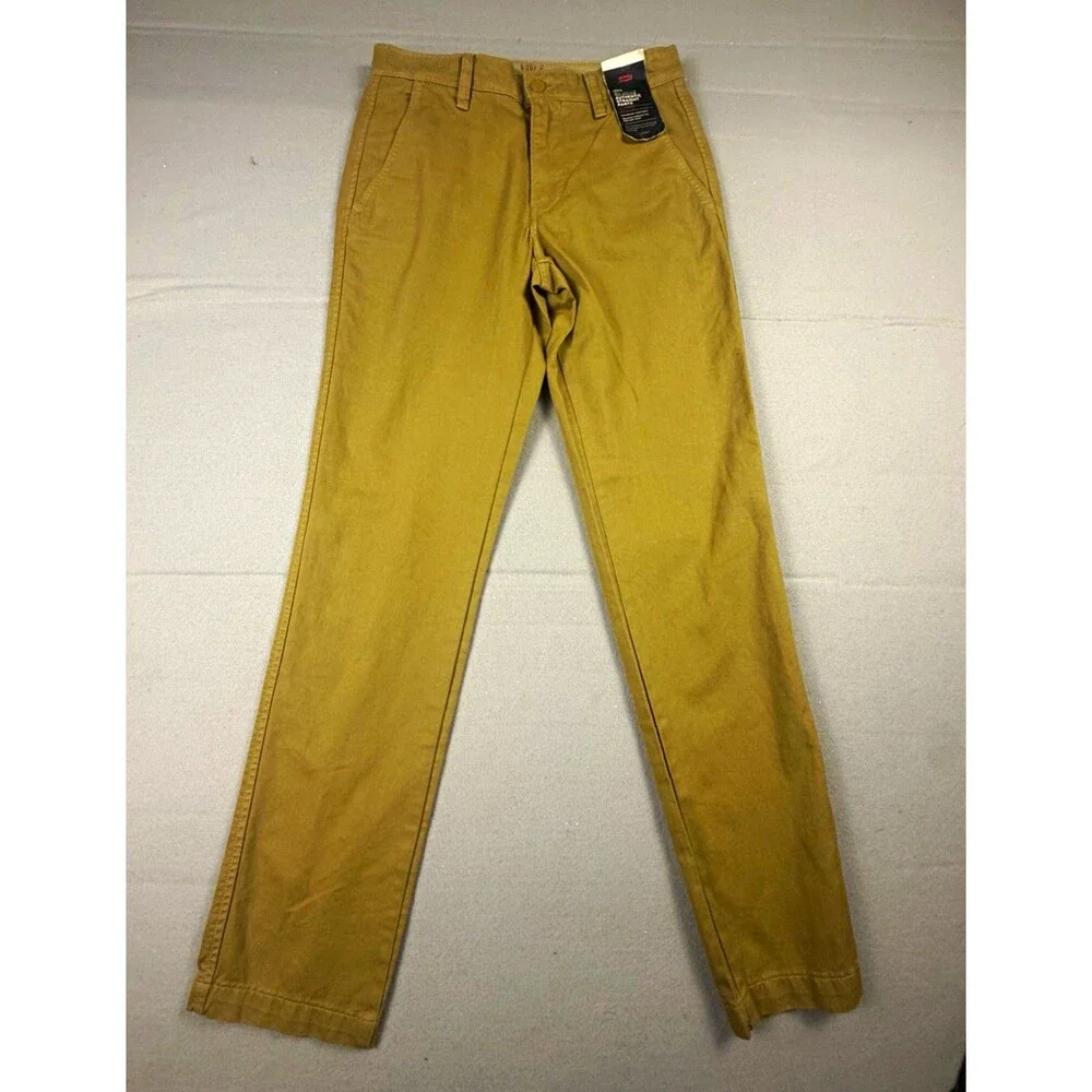 Levi's XX Chino Relaxed Fit Twill Chino Pants Tan Straight Leg Pockets 28